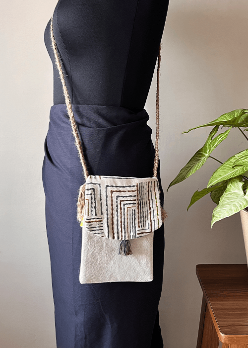 1 (7) Lines - Phone Sling Bag by House of Enke